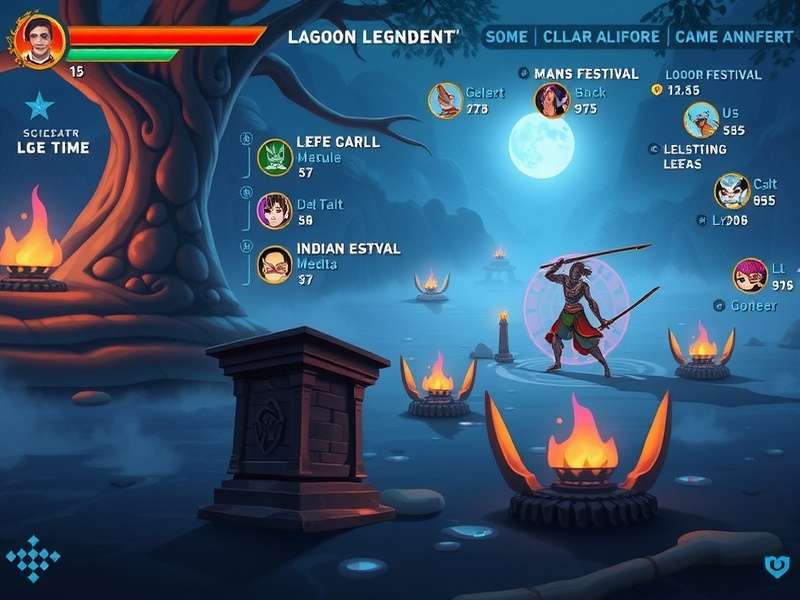 Lagoon Legend gameplay screenshot showing character in mystical environment
